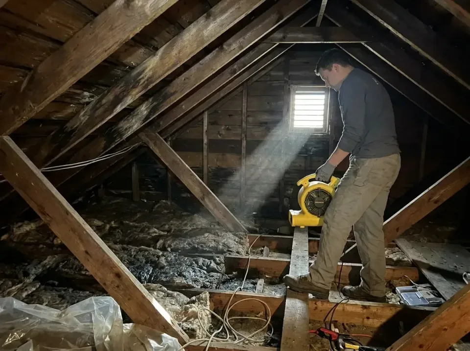 attic-water-damage-drying-proc-007 — frequently asked questions, Emergency Water Extraction & 24/7 Flood Response in Vandenb…